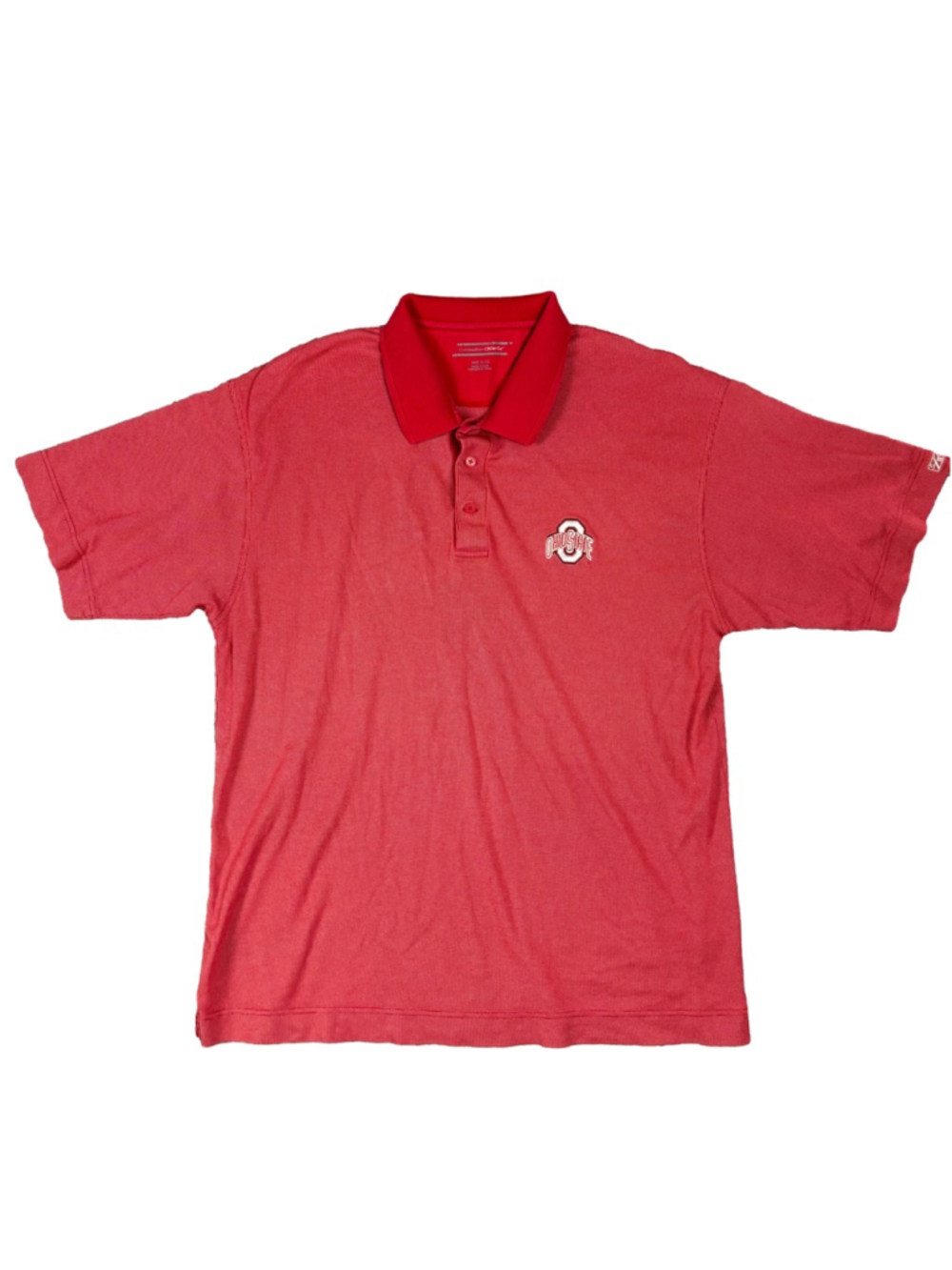Ohio State Buckeyes Polo Shirt Mens XL Red Cutter & Buck DryTec Golf